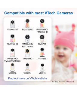 VTech Baby Monitors VTech RM5766HD Smart Video Baby Monitor & Camera Floorstand - White