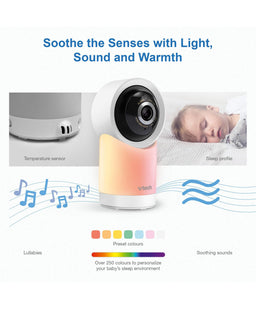 VTech Baby Monitors VTech RM5766HD Smart Video Baby Monitor & Camera Floorstand - White