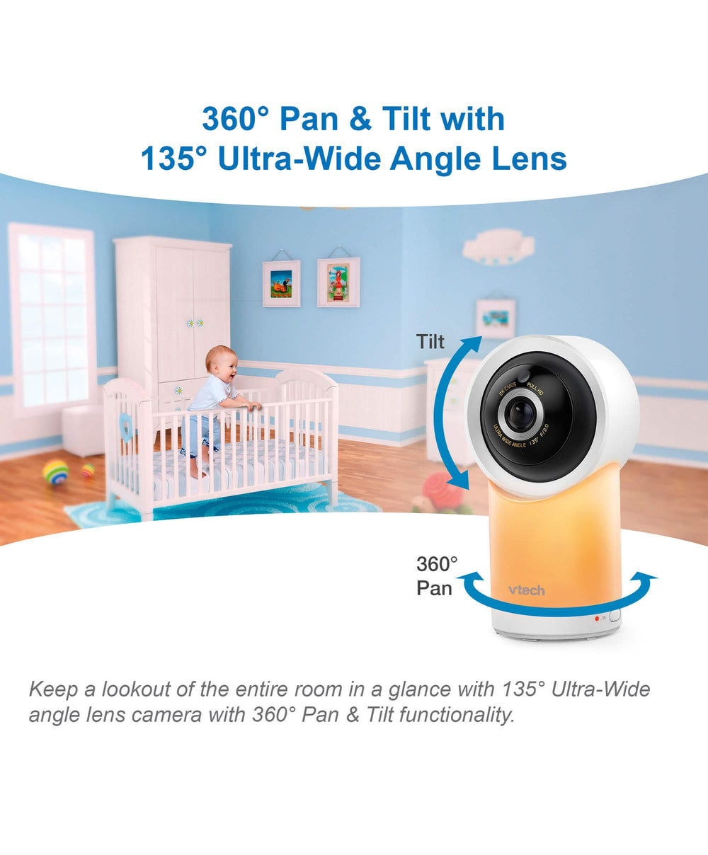 VTech Baby Monitors VTech RM5766HD Smart Video Baby Monitor &amp; Camera Floorstand - White