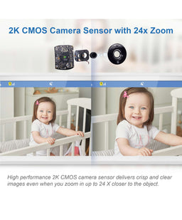 VTech Baby Monitors VTech RM7766HD 7 Smart Pan & Tilt Baby Monitor in White