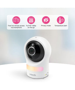 VTech Baby Monitors VTech RM9761 Wi-Fi 1080p Smart Baby Cam – White
