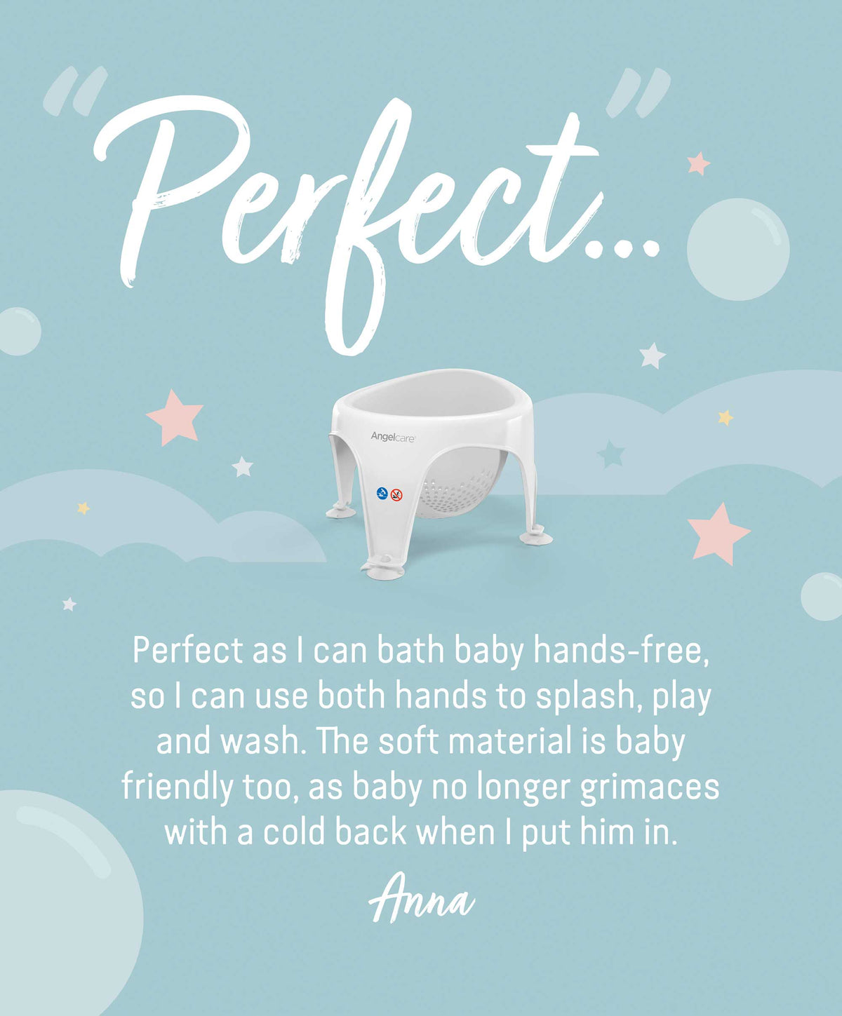 Angelcare Aqua Soft Touch Baby Bath Seat Grey Mamas & Papas IE
