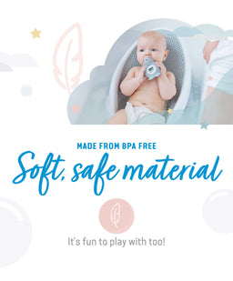 Angelcare Thermometers Angelcare Happy Seal Baby Bath & Room Thermometer - Grey