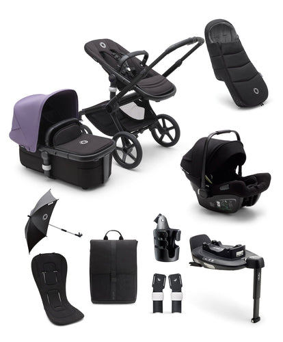 Bugaboo Bugaboo Fox5 Ultimate Travel System Bundle in Astro Purple