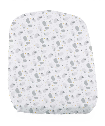 Chicco Chicco Baby Hug 4-in-1 Fitted Sheets - White (Grey Sheep Print)