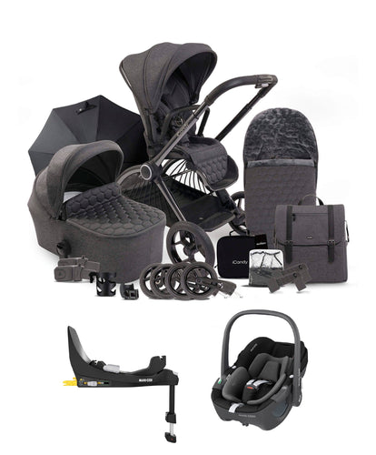 iCandy Pushchairs iCandy Core Summer Bundle with Maxi Cosi Pebble 360 -  Dark Grey