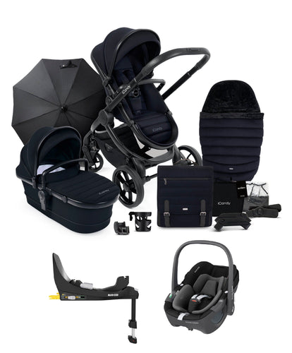 iCandy Pushchairs iCandy Peach 7 Summer Bundle with Maxi-Cosi Pebble 360 - Black