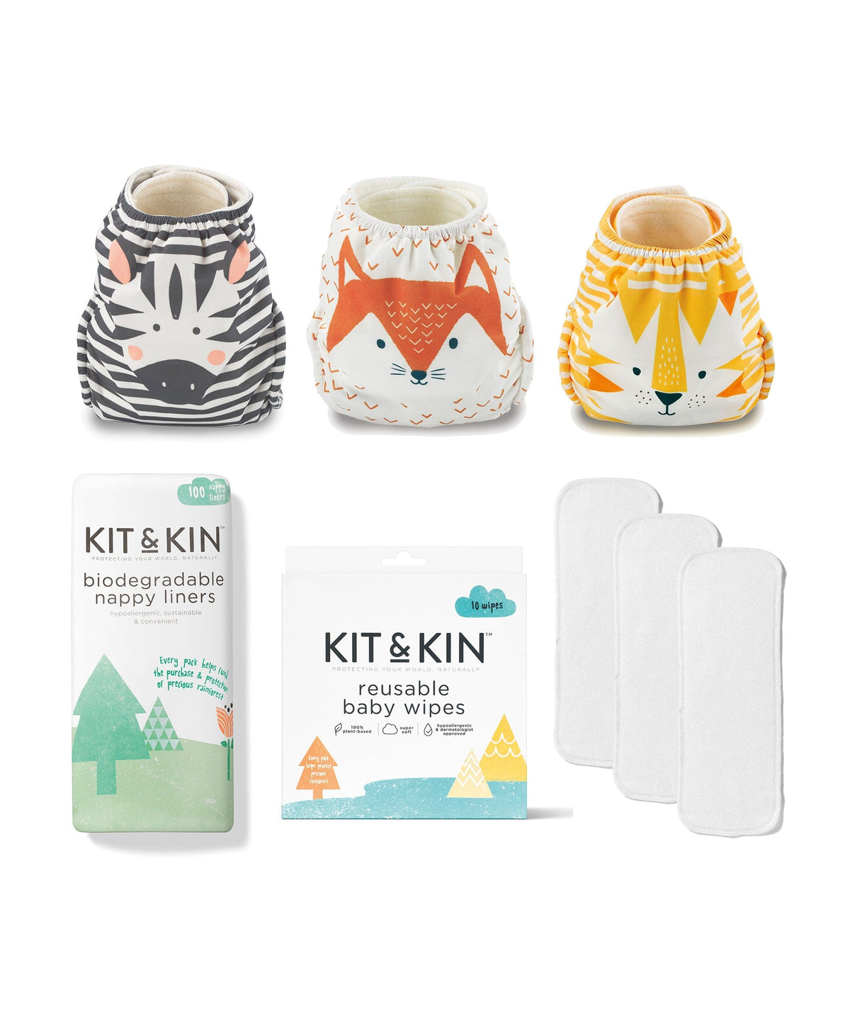 Kit & Kin Reusable Nappies Essentials Kit – Mamas & Papas IE