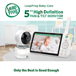 Leapfrog Baby Monitors LeapFrog LF915HD 5" Video Baby Monitor with Colour Night Vision - White
