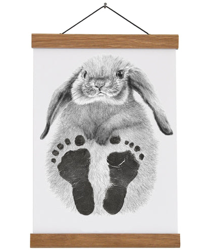 LUCY COGGLE Imprint Kits Lucy Coggle - Baby Rabbit Footprint Kit