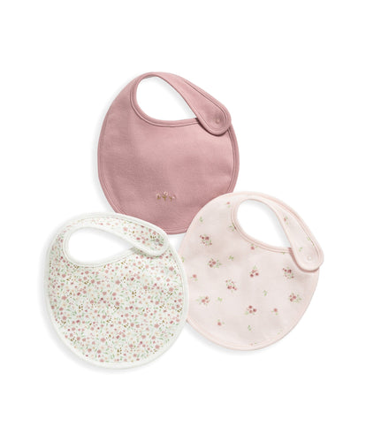 Mamas & Papas Bibs & Muslins 1-Size 3pk Ditsy Bib Set