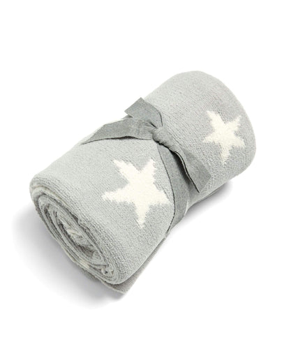 Mamas & Papas Blankets Chenille Blanket - Grey Star