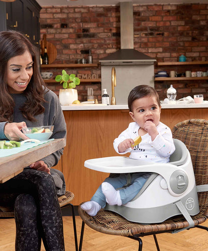 Mamas & Papas Booster Seats Bud 2-in-1 Booster Seat with Activity Tray - Pebble Grey