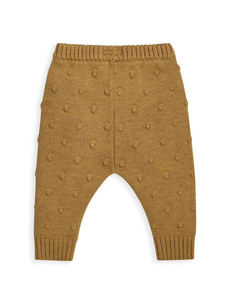 Mamas &amp; Papas Bottoms Mustard Bobble Leggings