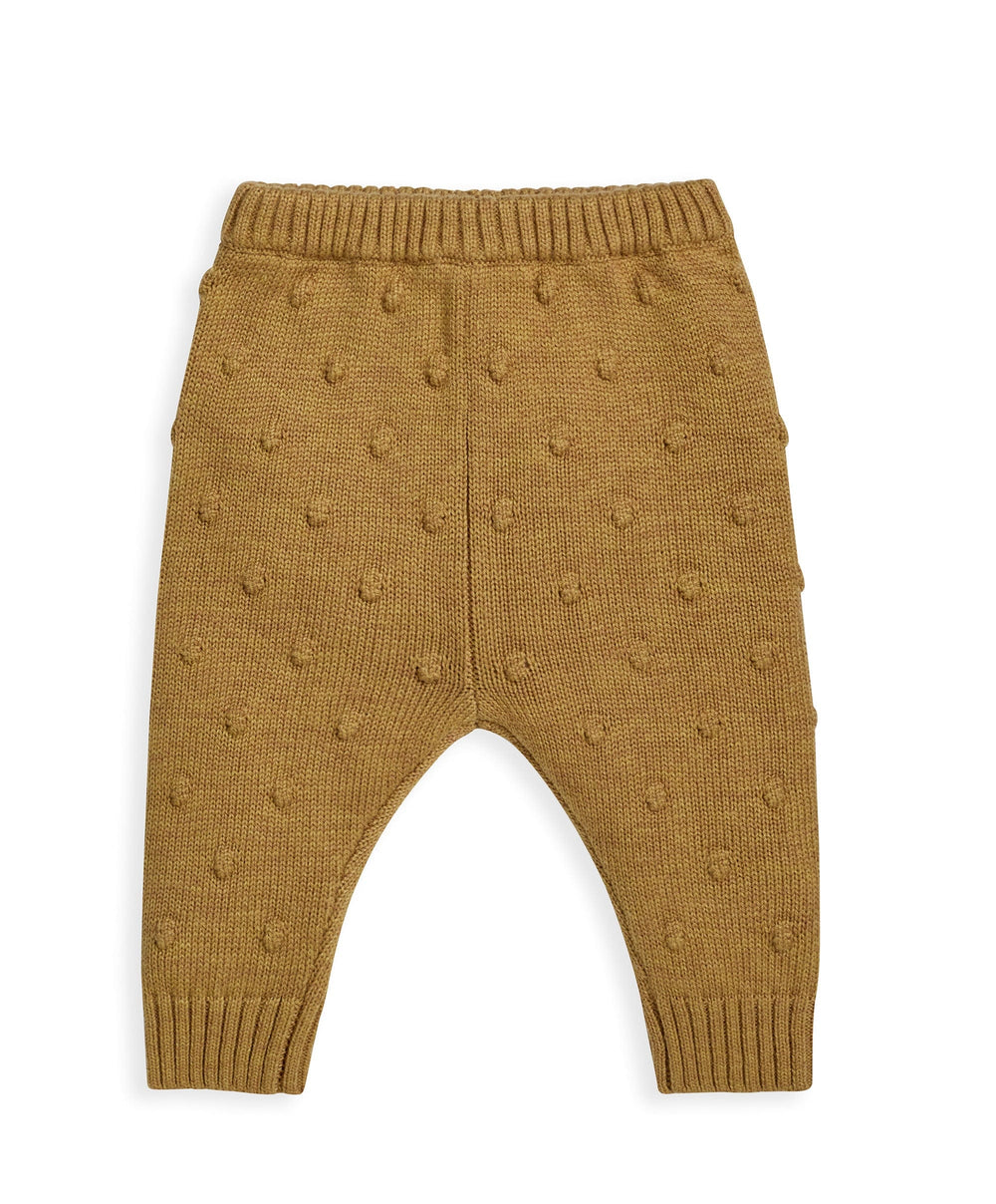 Mamas &amp; Papas Bottoms Mustard Bobble Leggings