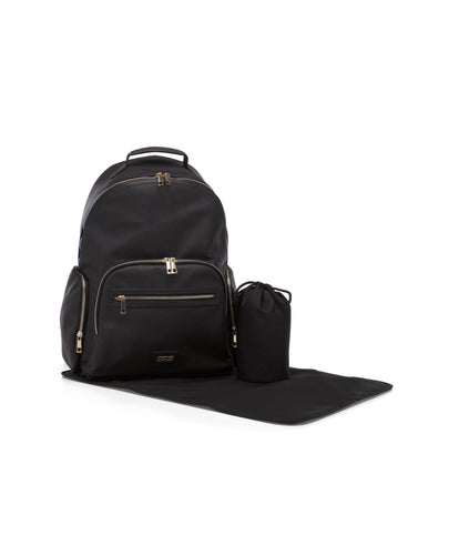 Mamas & Papas Changing Bags Strada Tumbled Backpack - Black/Gold