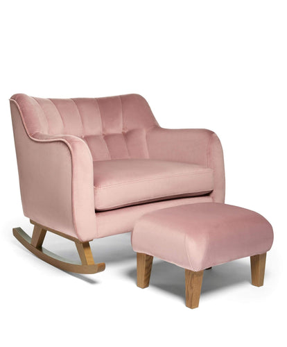 Mamas & Papas Cuddle Chairs Hilston Nursing Cuddle Chair & Stool Set - Blush