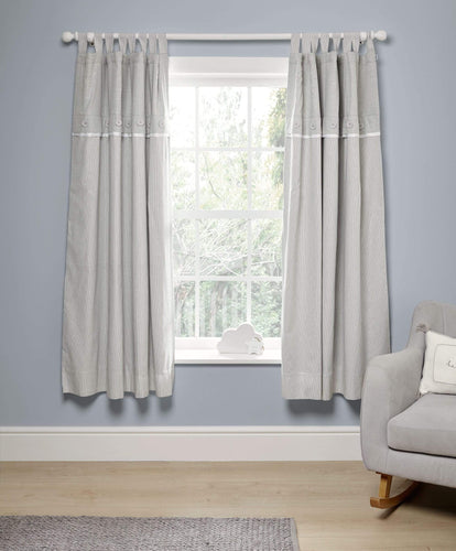 Mamas & Papas Curtains Welcome To The World Black Out Curtains (132X160) - Grey