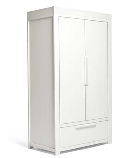 Mamas & Papas Furniture Sets Franklin 3 Piece Cotbed Range with Dresser and Wardrobe - White Wash