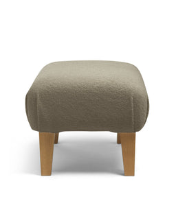 Mamas & Papas Furniture Sets Hilston Nursing Chair & Stool Set - Grey Boucle & Mid-Oak