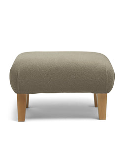 Mamas & Papas Furniture Sets Hilston Nursing Chair & Stool Set - Grey Boucle & Mid-Oak