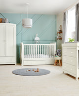 Mamas & Papas Furniture Sets Mia 3 Piece Cotbed, Dresser Changer and Wardrobe Range - White