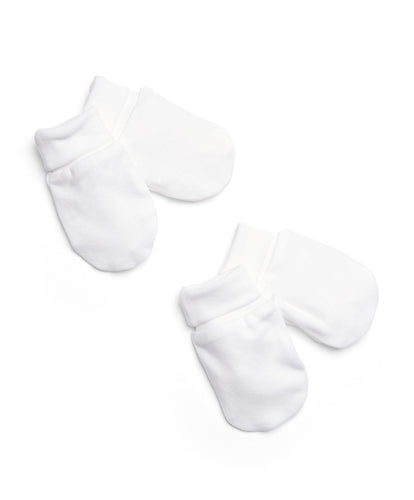 Mamas & Papas Hats & Mitts 1-Size White Scratch Mitts - 2 Pack