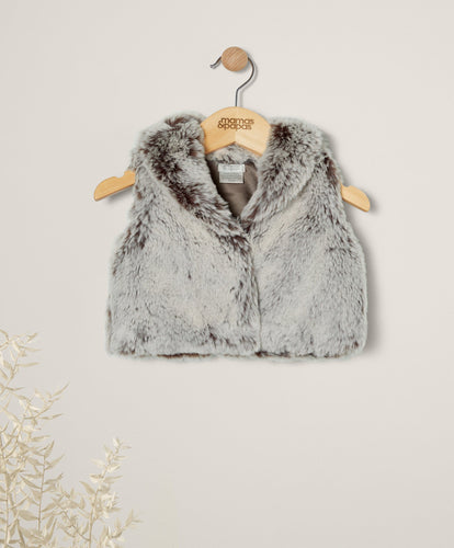 Mamas & Papas Jackets & Coats Faux Fur Gilet