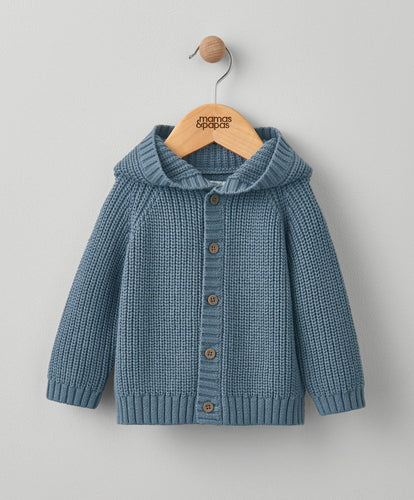 Mamas & Papas Jumpers & Knitwear Hooded Knit Cardigan