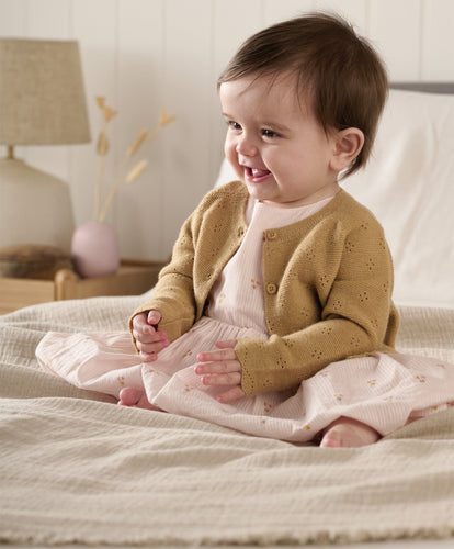Mamas & Papas Jumpers & Knitwear Scallop Hem Cardigan