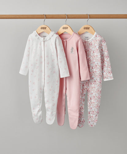 Mamas & Papas Multipacks 3pk Oh Darling Girl Sleepsuits