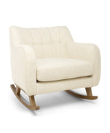 Mamas & Papas Nursing Chairs Hilston Cuddle Chair - Sandstone Textured Weave & Mid-Oak