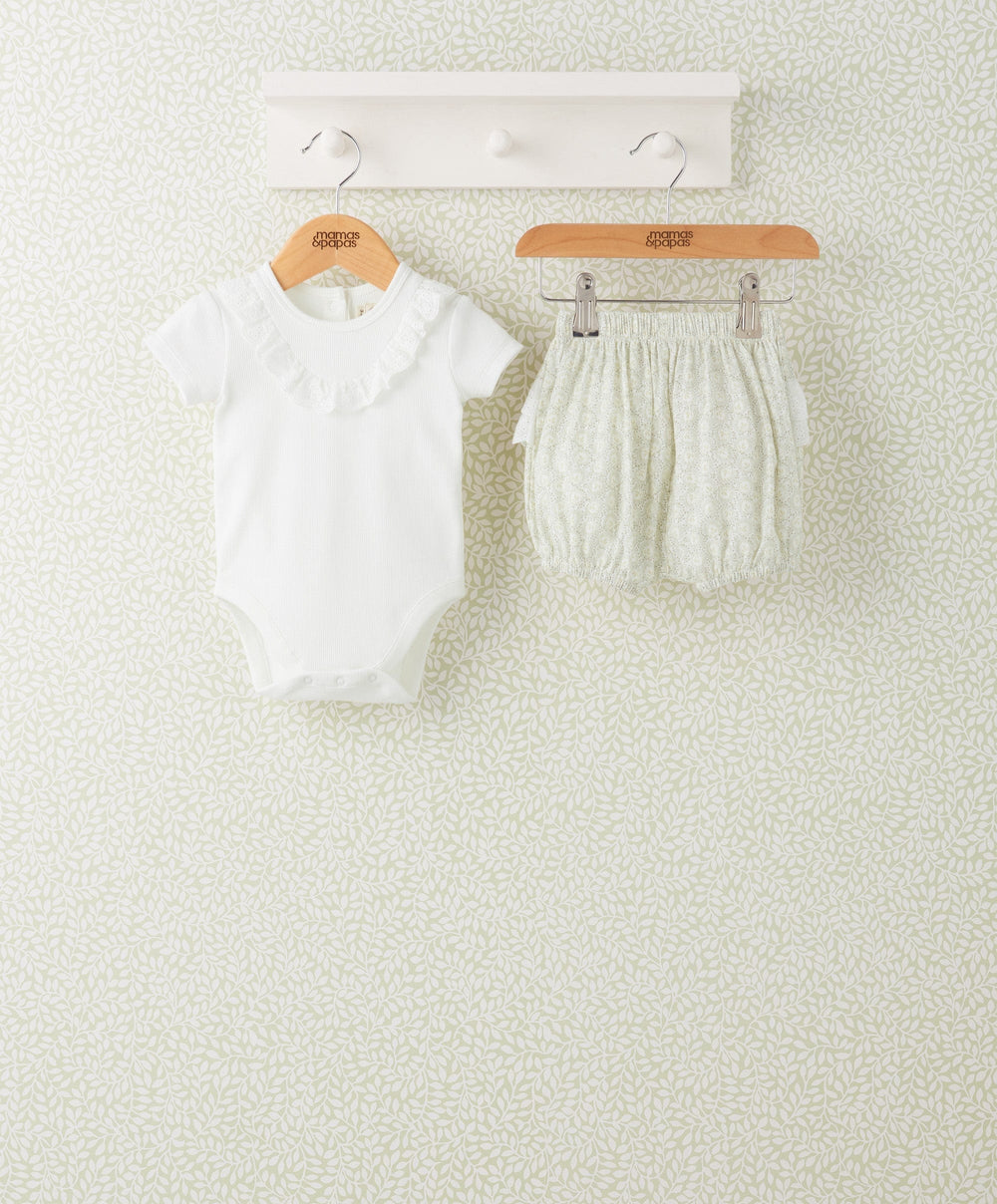 Mamas & Papas Outfits & Sets Frill Bodysuit & Bloomer Set - 2 Piece Set