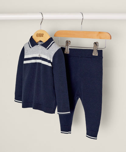 Mamas & Papas Outfits & Sets Navy Knit Outfit Set