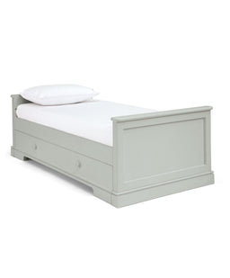 Mamas & Papas Oxford 2 Piece Nursery Furniture Set with Cotbed and Wardrobe - Stone Grey