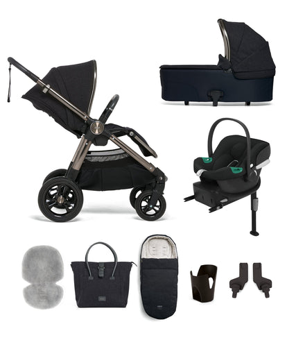 Mamas & Papas Pushchairs Ocarro 8 Piece Complete Bundle with Aton B2 Car Seat and Base in Navy Classic