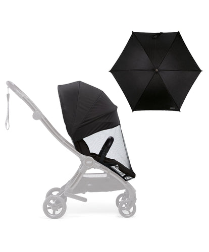 Mamas & Papas Pushchairs Universal Parasol & Airo Sunshield and Insect Net - Black