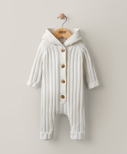 Mamas & Papas Rompers Chunky Knit Rib Romper