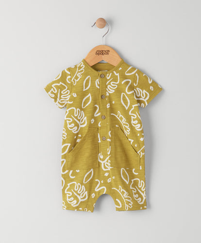 Mamas & Papas Rompers Tropical Palm Print Shortie Romper