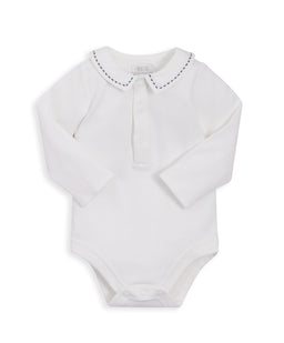 Mamas & Papas Sets Navy Velour Dungarees & Bodysuit