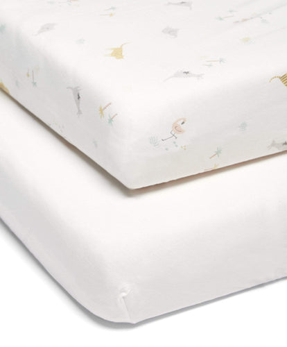 Mamas & Papas Sheets Fitted Sheets (Pack of 2) - Wildly Adventures