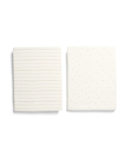 Mamas & Papas Sheets Oatmeal Universal Crib Sheets - 2 Pack
