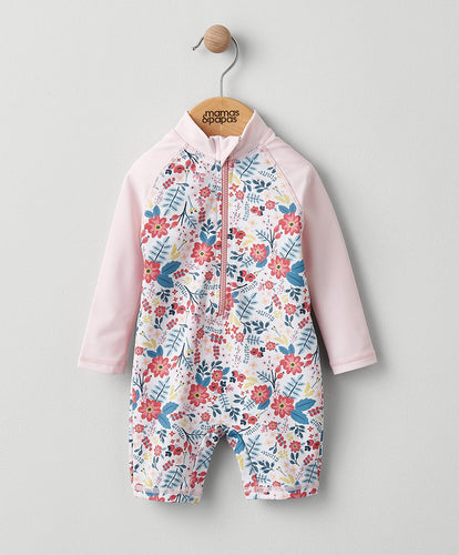 Mamas & Papas Swimwear Floral Long Sleeve Rashsuit
