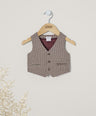 Mamas & Papas Tops Dogtooth Waistcoat
