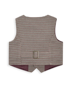 Mamas & Papas Tops Dogtooth Waistcoat