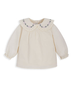 Mamas & Papas Tops Embroidered Collar Blouse