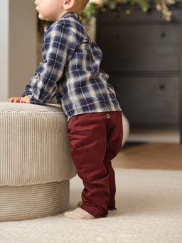 Mamas & Papas Tops Navy Check Shirt