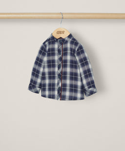 Mamas & Papas Tops Navy Check Shirt