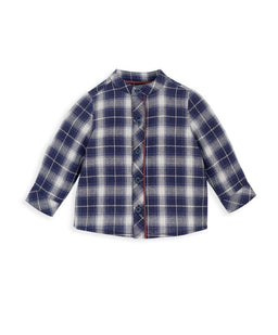 Mamas & Papas Tops Navy Check Shirt