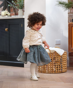Mamas & Papas Tops & Shirts Embroidered Collar Blouse